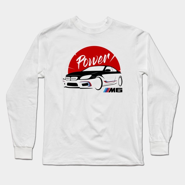 BMW M6 Long Sleeve T-Shirt by NaveCreativa